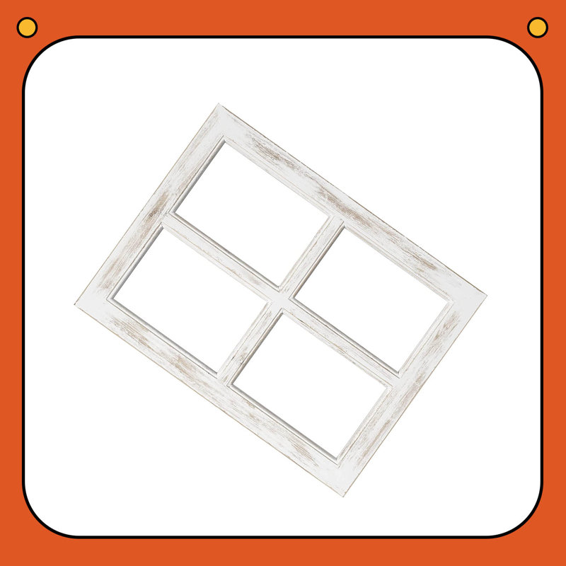 Gracie Oaks Taishi Rustic Window Frame Wall Decor Wayfair